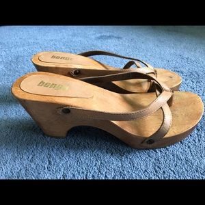 Strappy nude sandals